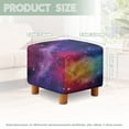 thumbnail image 3 of SCRAWLGOD Starry Sky Print Ottoman Cover, Stretch Soft Ottoman Slipcovers Dustproof Footstool Cover with Nonslip Elastic Bottom for Home Living Room, 3 of 7