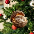 thumbnail image 3 of RoamHome 10cm/4 inch forest animal acorn decoration 18D Acrylic Hanging Ornament Home Party Décor Hedgehog, 3 of 5