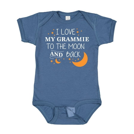 

Inktastic I Love My Grammie to the Moon and Back Gift Baby Boy or Baby Girl Bodysuit