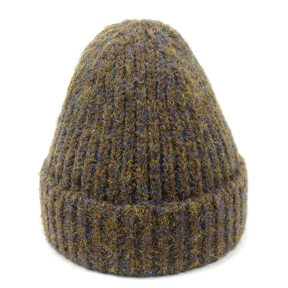SikaFu Women's Autumn And Winter Hats Rolling Knitted Wool Hat Men And Women Keep Warm Sleeve Hats