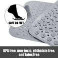 thumbnail image 6 of LELINTA Shower Mat Non Slip Large Bath Mat for Tub and Shower Floor Mat Machine Washable Bathtub Mat with Suction Cups and Drain Holes Shower Mat for Bathtub (3 Size Khaki, Gray), 6 of 8