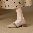 thumbnail image 2 of YOUYEDIAN Loafers for Women Fall Pointed Toe Fashion Block Heel Versatile Slip On Flats Casual Comfortable Outdoor Dress Shoes, 2 of 5