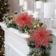 thumbnail image 4 of Paquete de 36 decoraciones de flores navideñas JanHm adornos para árboles de Navidad, 4 of 5