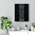 thumbnail image 5 of Scripture Walls John 3:16 Everlasting Life Black Bible Verse Canvas Christian Wall Art Ready to Hang Unframed, 5 of 12