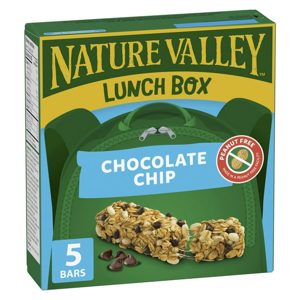 Val Nature Boîte à lunch - Brisures de chocolat Barres granola 5 barres x 26 g, 130 g