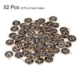 thumbnail image 3 of Alphabet A-Z Enamel Letter Charm Jewelry Charm Enamel Initial Charm Gold Black Pendant Charm, 52 Pack, 3 of 6