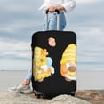 thumbnail image 5 of Salouo Bee Happy Sunflower Gnomes Pattern Travel Dust-proof Suitcase Cover, Softside Suitcase Protector Luggage Cover Protector for 18-32inch ,Not Included Suitcase, 5 of 8