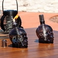 thumbnail image 6 of Sunnydaze Grinning Skull Black Outdoor Tabletop Torch Set (4 Count), 6 of 10