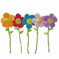 thumbnail image 3 of 8Pcs Plush Flower Bendable Stems Curtain Buckle Artificial Sunflower Tiebacks Plush Daisy Flower Bouquet with Happy Smiley Face Plushie Gift compatib, 3 of 4
