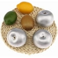 thumbnail image 3 of 6 PCS Artificial Silver Apple Fake Apples Fruit Home Party Christmas Decoration, 3 of 3
