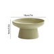 thumbnail image 3 of Bandeja de cerámica para postres – Soporte alto para pasteles, postres, frutas y bocadillos | Estilo crema fresca con textura limpia – Base hueca antideslizante para drenaje y almacenamiento –, 3 of 6