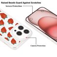 thumbnail image 5 of Luxury Clear Ultra Slim for iPhone 11 Pro Max Back Case, Wireless Charging Anti-scratch with Fruit Pattern Design Anti-fingerprint Transparent Phone Case Cover for iPhone 11 Pro Max, Strawberries, 5 of 11