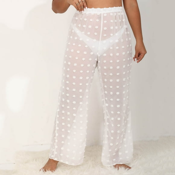 Womens Large Sexy Stereo Chiffon Beach Pants Wide Leg Pants Straight Trousers Casual Pants Casual Pants Set for Women Womens Petite Pants Casual Work Petite Dress Pants for Women Business Casual