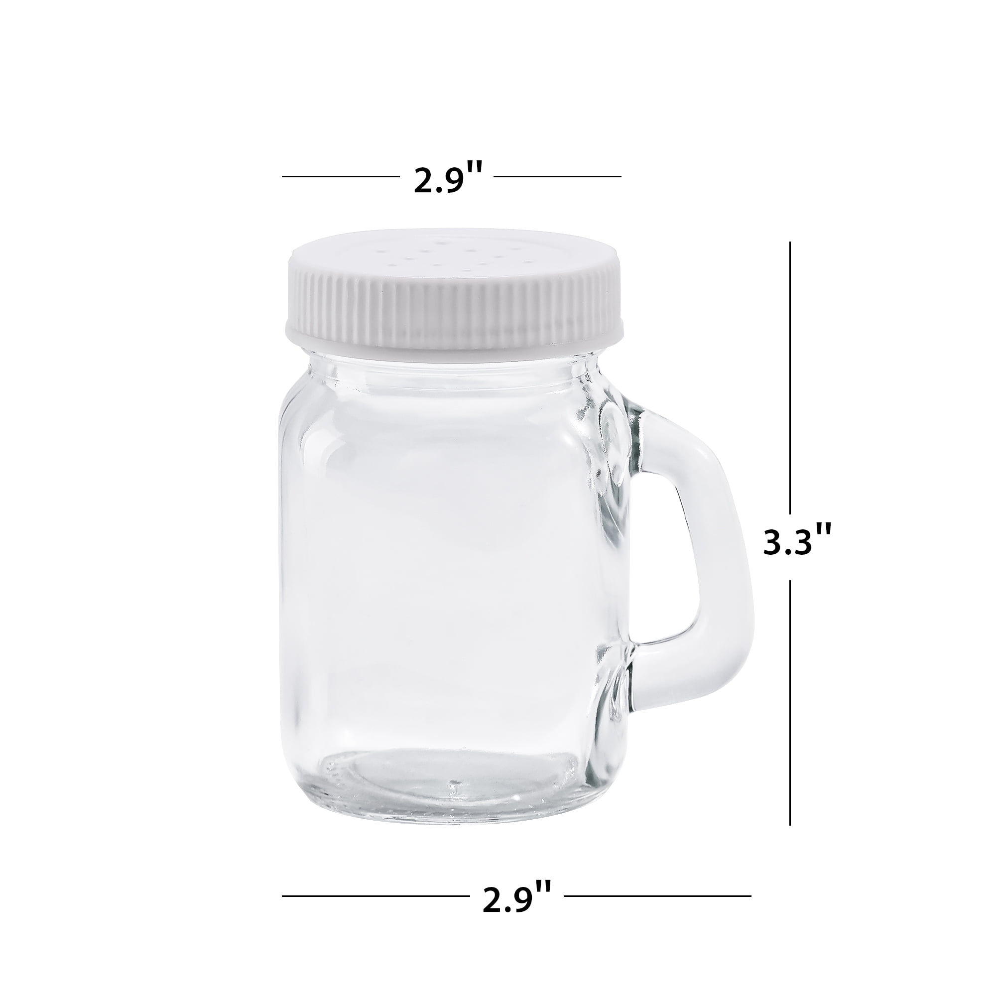 Mainstays Glass Salt and Pepper Spice Shaker Bottle 4 oz