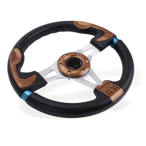 320mm Sport Steering Wheel Aluminum Core Anti Slip Grip Universal Automotive Fit