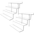 thumbnail image 1 of BYCY 4 Tier Acrylic Display Stands 2 Pack Clear Display Shelf Risers for Cupcakes, Perfume Organizer, Decoration and More, 1 of 7