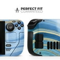 thumbnail image 2 of Design Skinz - Compatible with Steam Deck - Skin Decal Protective Scratch-Resistant Removable Vinyl Wrap Cover - Vivid Agate Vein Slice Blue V4, 2 of 5