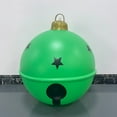 thumbnail image 4 of Surpdew Giant Inflatable Christmas Balls, 24In Pvc Jingle Bell Inflatable Ball Large Outdoor Indoor Christmas Inflatable Yard Deco,Oversized Blow Up Balls For Garden Yard Patio Decorations Green-1, 4 of 6