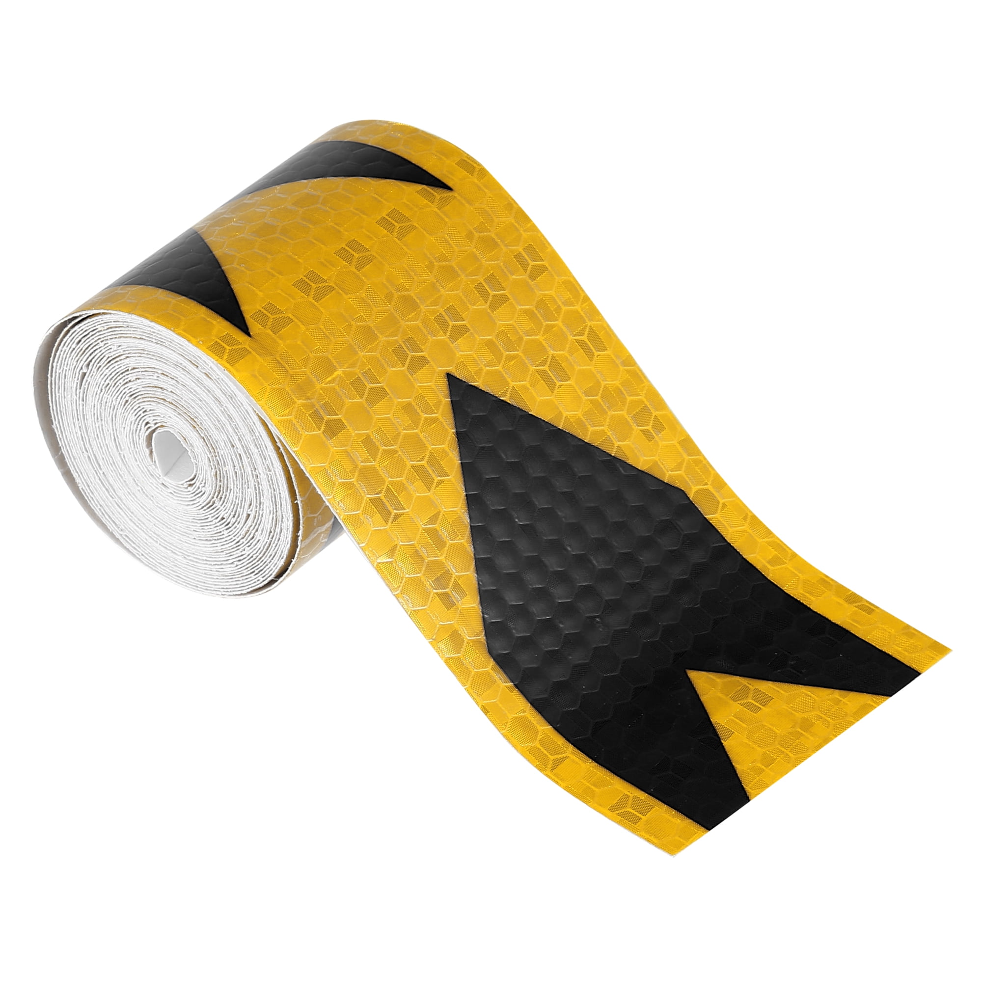 1pcs Black Yellow Reflective Safety Tape Adhesive Signs for Trailer Cars Auto Trucks Trailer Outdoor