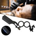 thumbnail image 4 of Straight Edge Razor Men Eyebrow Razor Barber Supplies Straight Ring Razor Essential for Razor Kit, 4 of 9