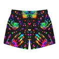 thumbnail image 2 of Trippy Hands Swim Trunks For Men, 2 of 12