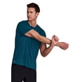 thumbnail image 5 of RBX Active Men's Tonal Micro Stripe Quick Dry Moisture Wicking Workout T-Shirt, 5 of 5