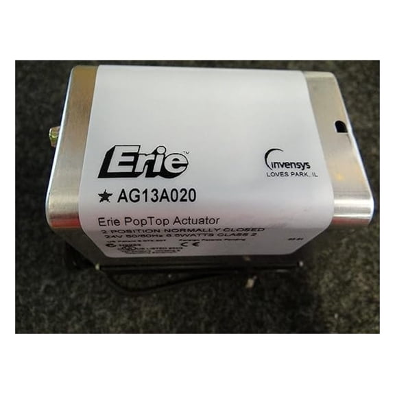 Erie AG13A020 24 Volt Normally Closed PopTop Actuator W/ 18" Leads