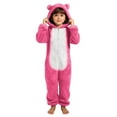 thumbnail image 5 of BFHHYA Girls' Fuzzy Onesie Sleepwear Long Sleeve Full Zip Cat-Ear Hooded Jumpsuit Sleepwear Loungewear for At-Home Play & Sleep, 5 of 6