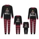thumbnail image 2 of Conjunto de pijamas familiares a juego para Navidad 2025, camiseta de manga larga con estampado de letras y pantalones a cuadros, ropa de dormir para estar en casa, 2 of 4