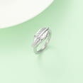 thumbnail image 5 of Leaf Leaves Urn Rings Cremation Jewelry Cremation Ring for Ashes Stainless Steel Hold Loved Ones Ash Keepsake Finger Ring Urn Locket Memorial Jewelry for Women, 5 of 8
