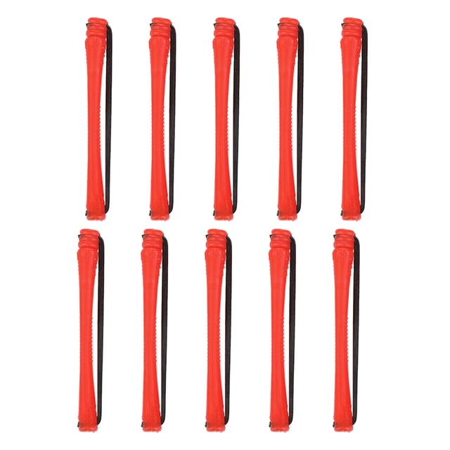 10 Morceaux de Cheveux Curler Service à Long Terme de Grande Qualité Opération de Style Imbécile Couleur Vive Coiffure Auto Tenant Conception Unique 0.5cm 7 Rouge 10 Articles