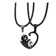 thumbnail image 1 of Collares De Pareja Yin Yang Gatos Acero Inoxidable Negro Malubero Malu1729, 1 of 3