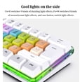 thumbnail image 4 of Seitruly Teclado mecánico con cable RGB, 61 teclas, hogar, oficina, negocios, escritorio, ordenador portátil, PC, teclado, accesorios de repuesto Videojuegos y accesorios Rosa, 4 of 6