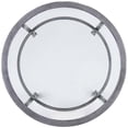 thumbnail image 4 of SEI Furniture Jaymes Round Glass Top Metal End Table in Silver, 4 of 8