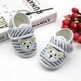 thumbnail image 2 of Orchip Baby Newborn Shoes, Cartoon Bear Stripes Casual Toddler Shoes 0-18M, 2 of 4