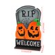 thumbnail image 2 of Adornos de escritorio de madera con forma de lápida de calabaza de Halloween para decoración creativa para el hogar, festivales de interior, fiestas, decoración de escritorio, 2 of 2