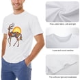 thumbnail image 6 of Hanmun Gazelle Men's Graphic Tees Print Vintage T-Shirts Short Sleeve Casual Size S-3XL USA, 6 of 9