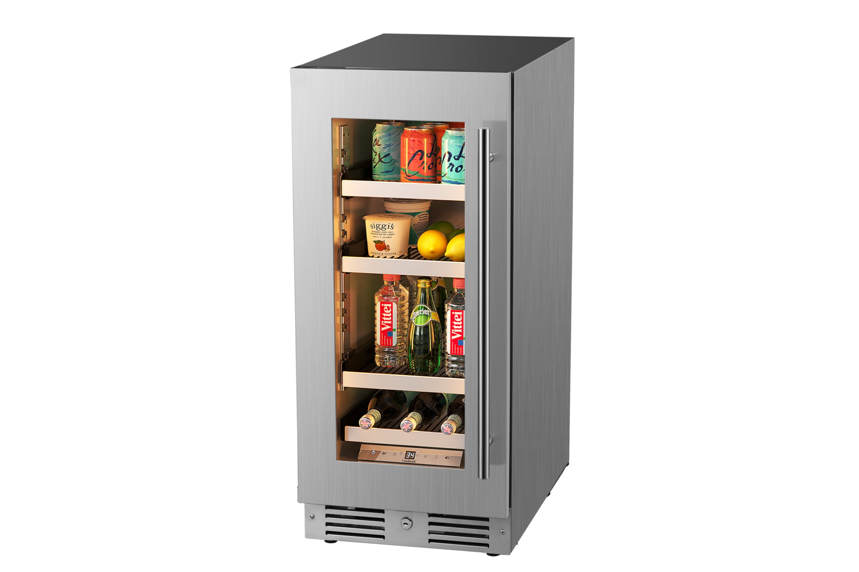 Landmark L3015ui1b-Lh 15" Wide 63 Can Capacity Beverage Cooler - Panel Ready