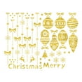 thumbnail image 5 of KOYPTL Christmas Window Clings Gold Glitter Christmas Stickers Merry Christmas Balls Removable Winter Window Stickers Decals for Christmas Party Decorations Home School Office Windows Glass, 5 of 6