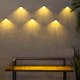 thumbnail image 5 of Luces LED solares Lámparas de montaje en la pared del jardín de la pared del garaje del garaje de la iluminación automática de la calzada del hogar Decoración de la vía 2 piezas Jumpingount HA012085-00B, 5 of 7