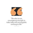 thumbnail image 3 of ArtsyQuotes 12x12 Black Modern Framed Museum Art Print Titled - Artsy Quotes Quote: Courageous Enough, 3 of 5
