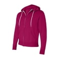 thumbnail image 1 of Independent Trading Co Unisex Full Zip Hooded Sweatshirt, Pink L, 1 of 1