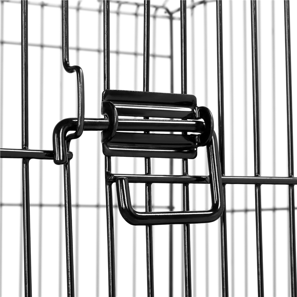 Yaheetech 55.1" Rolling Metal Bird Cage with Stand, Black photo 6
