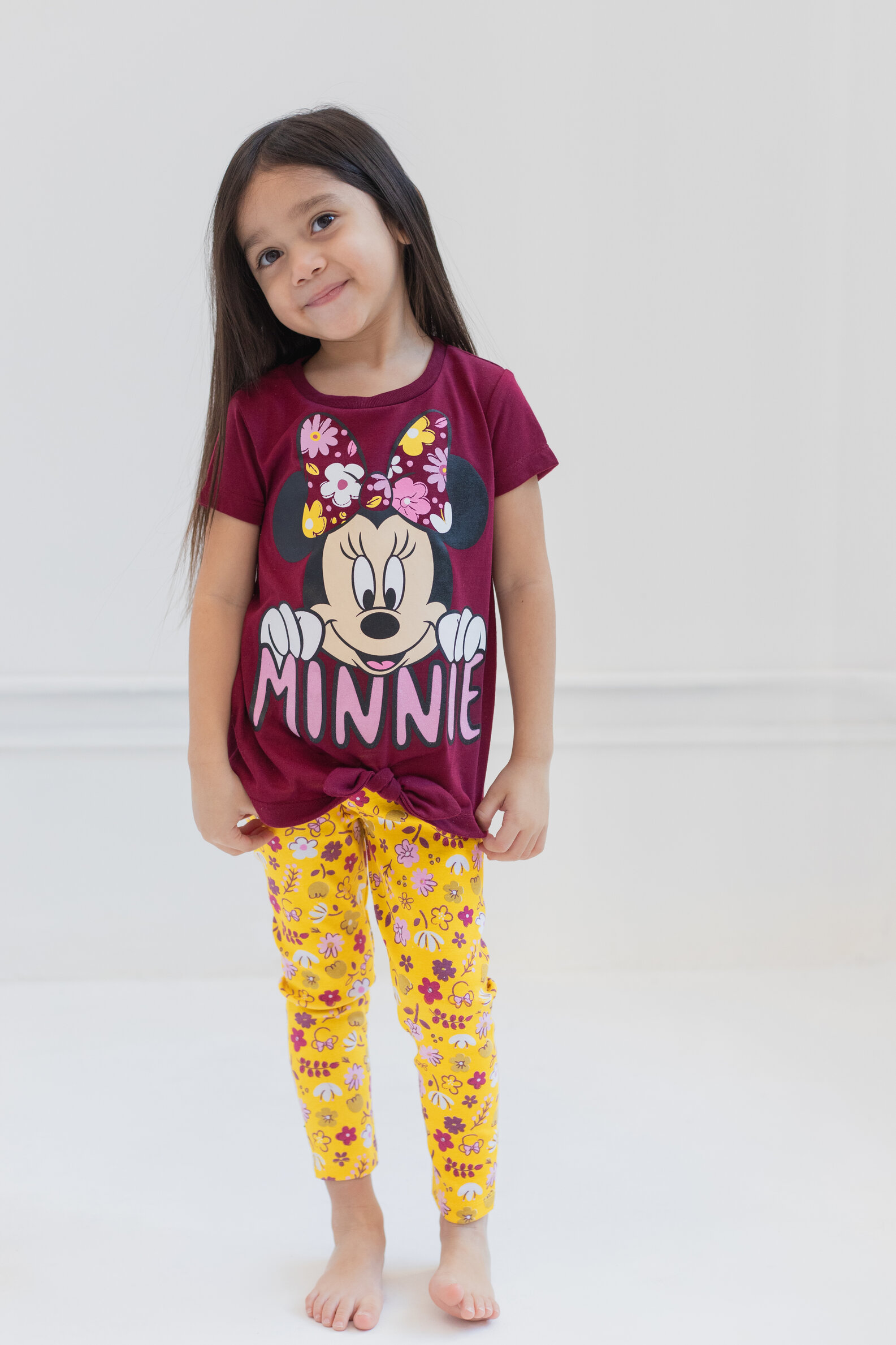 Disney Minnie Mouse Little Girls T-Shirt and Leggings Outfit Set Infant to Little Kid - image 2 of 5