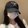 thumbnail image 4 of JingChun Bow-Tie Baseball Cap for Women Fashion Sun Hats for Women Trucker Hat Y2k Sun Cap Visor Cap Hiking Travel Trendy, 4 of 6