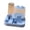 Blue, variant on NovaStitch Automatic Pet Feeder Double Bowl Dry Food and Water Dispenser for Dogs Cats Gravity Fed Set for Home Travel - Gray
