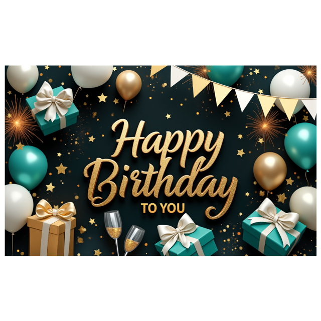 Decorative Design Banner Balloon Decoration Birthday Party Backdrop for Birthday Party Event Decoration Indoor