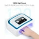 thumbnail image 3 of 120W Lámpara de secador de uñas recargable 30 LED Fuente de luz dual Máquina de secado de uñas BLUEQUE Secador de uñas, 3 of 7