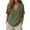 #0001-Army Green, variant on Favoffer Women's Casual Linen Blend Short Sleeve Blouse V Neck Button Down Loose Fit Solid Color Tunic Top Lightweight Breathable Shirt Ideal for Spring Summer Daily Casual Vacation Wear