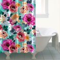 thumbnail image 4 of Pioneer Flower Floral Print Pattern Shower Curtain 72"x72" ,Bathroom Decorative Shower Curtains Set with 12 Hooks,Modern Waterproof Washable Shower Curtain, 4 of 6